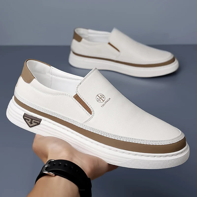 Simple Soft Bottom Men Loafers Business Moccasins Slip on Men's Driving Shoes Brand White Men Casual Shoes Fashion Male Shoes