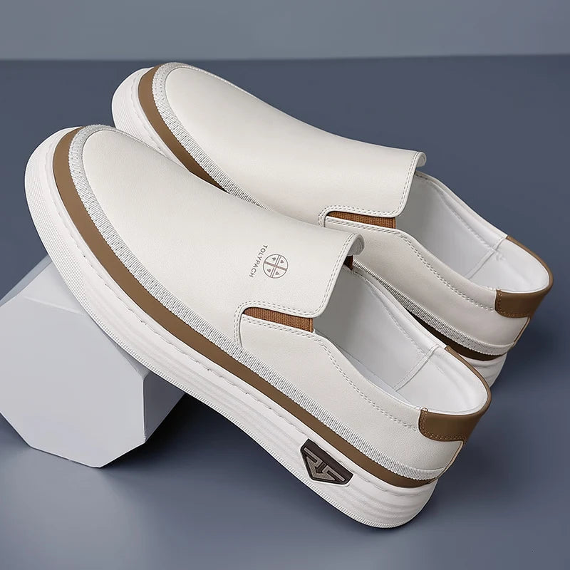 Simple Soft Bottom Men Loafers Business Moccasins Slip on Men's Driving Shoes Brand White Men Casual Shoes Fashion Male Shoes